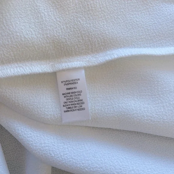 Marc New York White/Black Long Sleeve Women’s Blouse Size Large - Picture 7 of 8